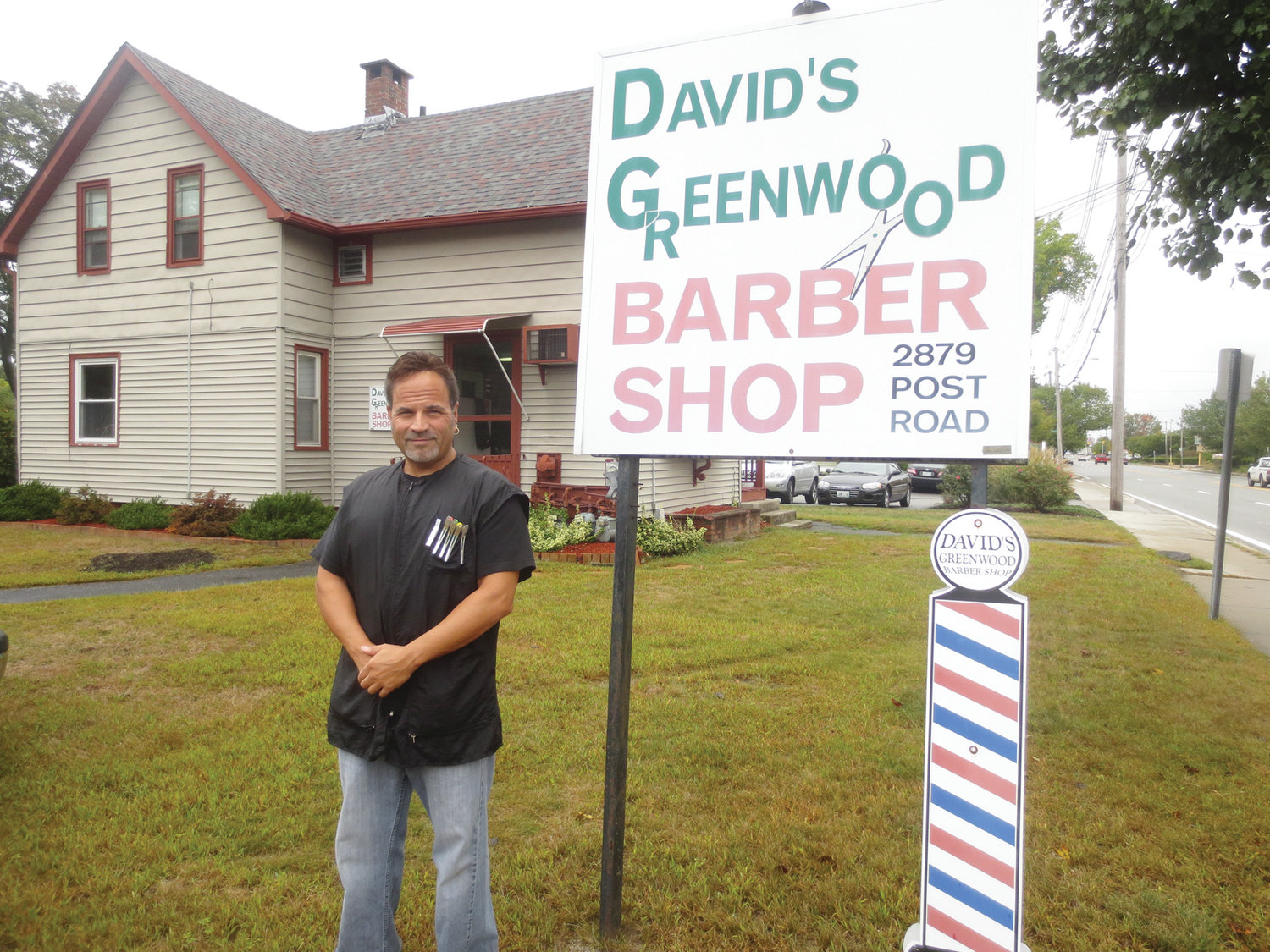 Meet Dave Picozzi, the namesake of David’s Greenwood Barber Shop on Post Road in Warwick. Just walk in for a spin in the chair of this longtime barber or his talented son Geno, no appointment needed.
